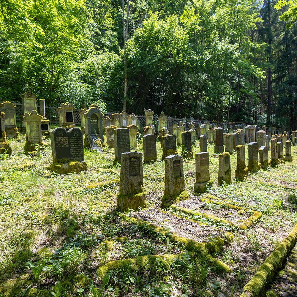 Grabsteine auf dem Jüdischen Friedhof Sennfeld